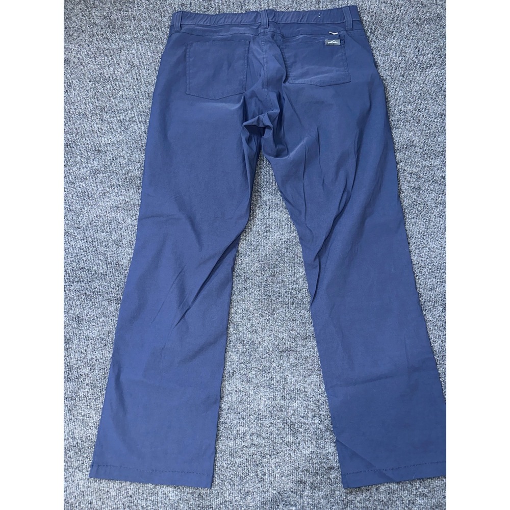 Eddie Bauer Mens Horizon Guide Chino Pants Blue Stretch Hiking Travel 38x30 - Picture 6 of 7